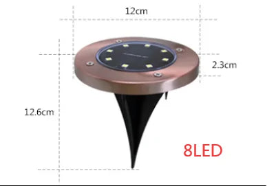 Solar Garden Disk Light