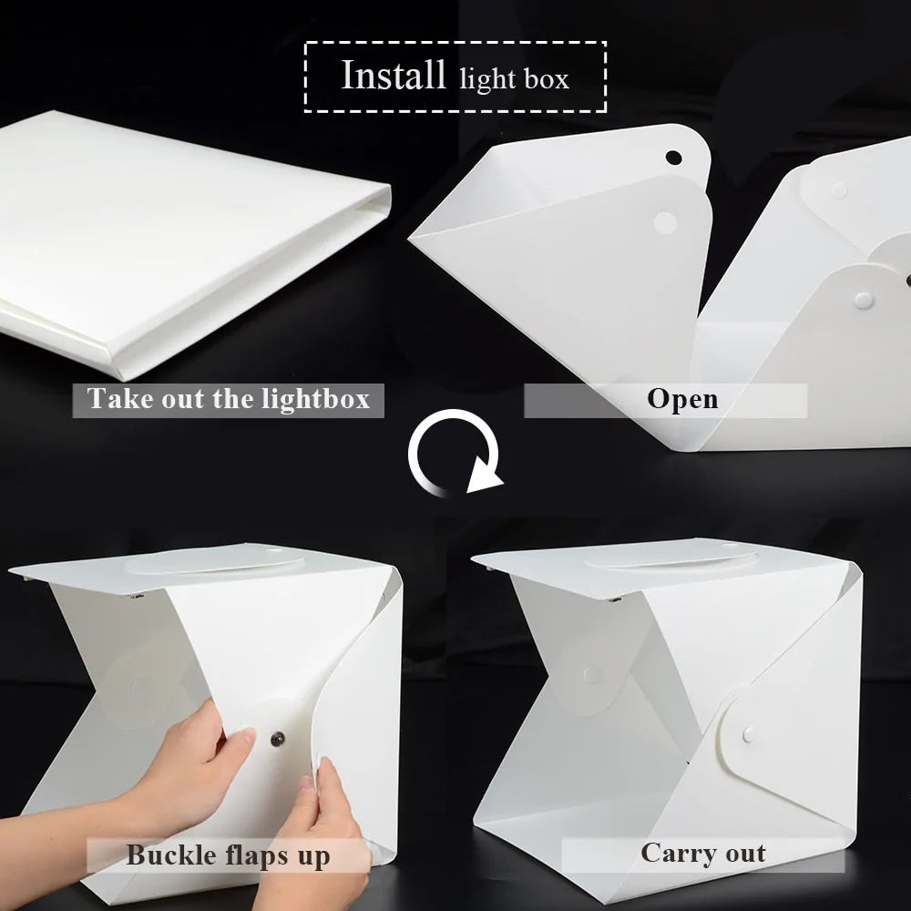 Portable Photography Photo Studio LED Light Box