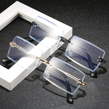 2020 Unisex Anti Blue Rays Computer Glasses: Rimless Blue Light Coating Eyewear