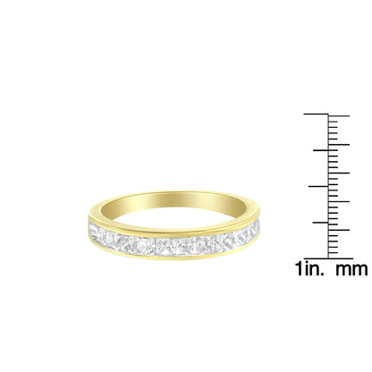 14KT Yellow Gold Diamond Channel Band Ring (1 cttw, H-I Color, SI2-I1 Clarity)