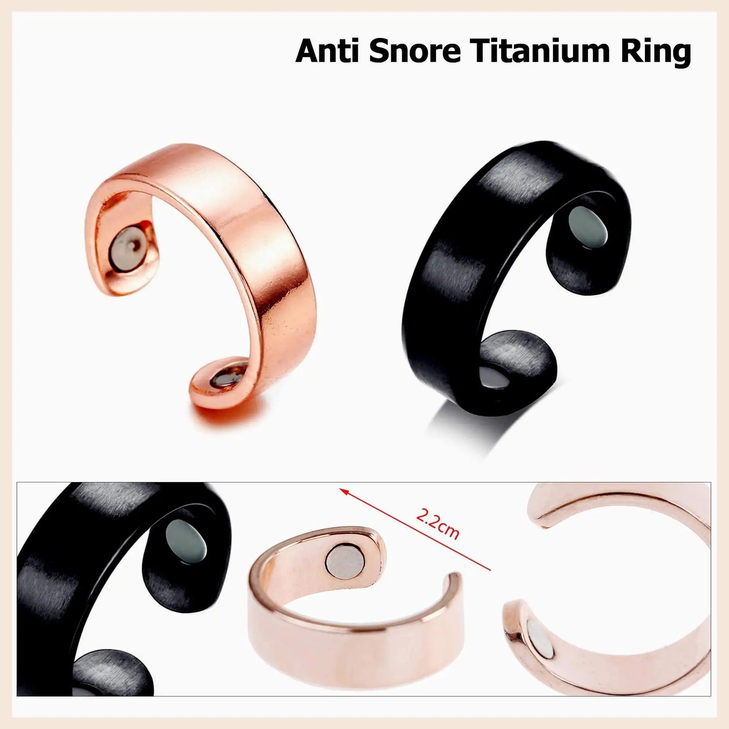 Anti Snore Titanium Ring