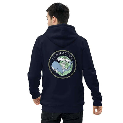 Neptune’s Whale Ride Unisex essential eco hoodie