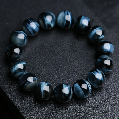 5A Royal Blue Tiger Eye Beads Bracelets