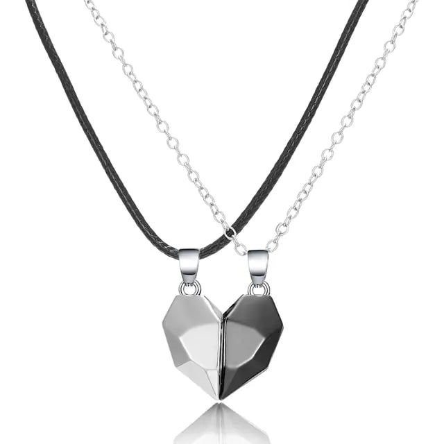 Magnetic Heart Couple Necklace