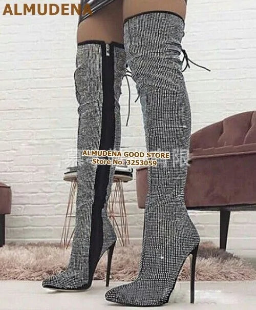 Over-the-knee Sparkling High Boots