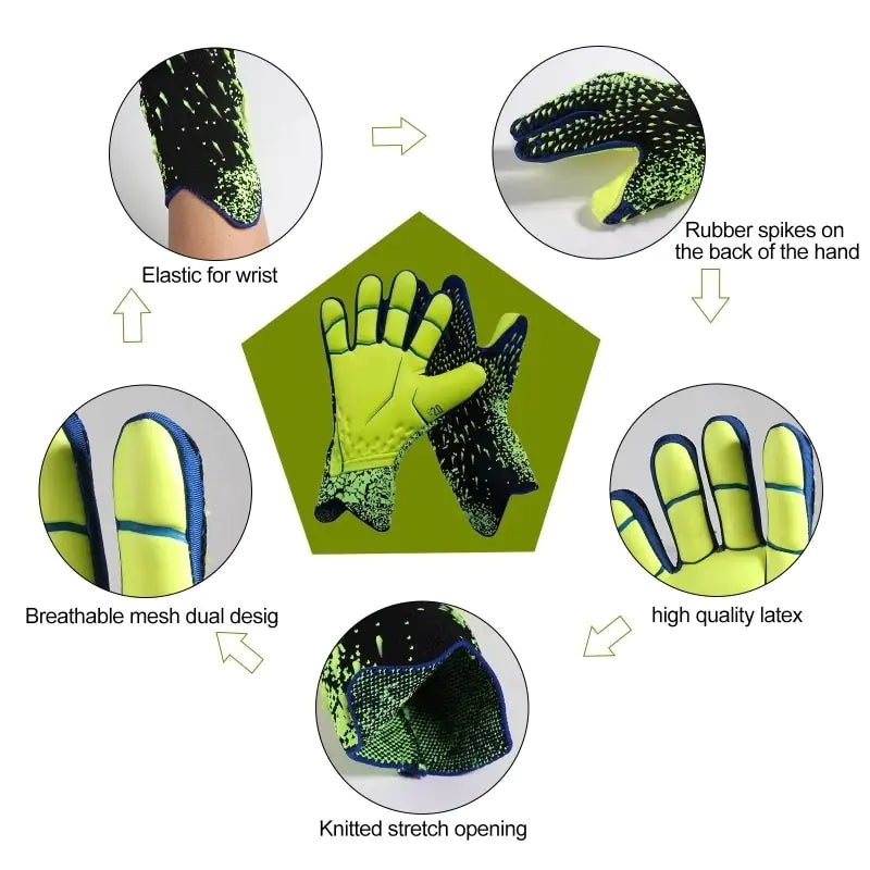 Kids Football Goalkeeper Latex  Gloves