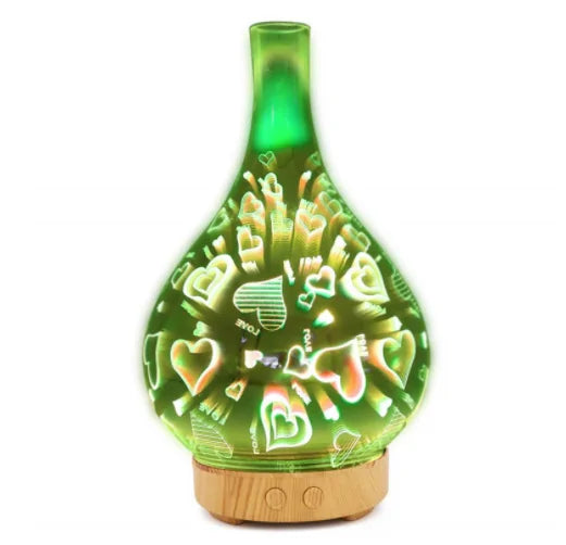 Firework Glass Humidifier Lamp