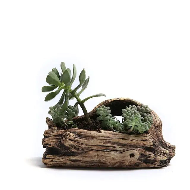 Tree-Shaped Resin Succulent Planter: Outdoor &amp; Indoor Garden Ornament