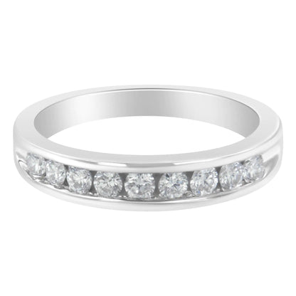 18K White Gold Round-Cut Diamond Ring (1/2 cttw, H-I Color, SI2-I1 Clarity)