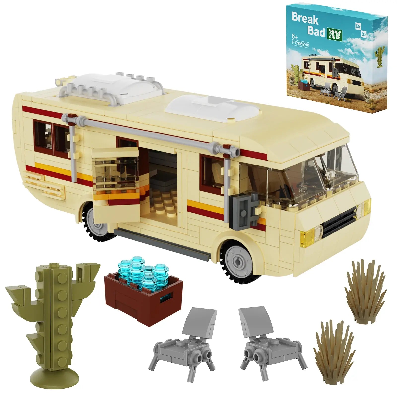 Cooking Lab RV Car Building Blocks Set