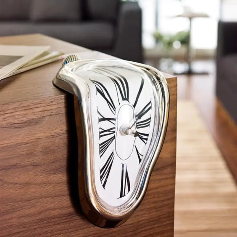 Surreal Melting Distorted Wall Clock