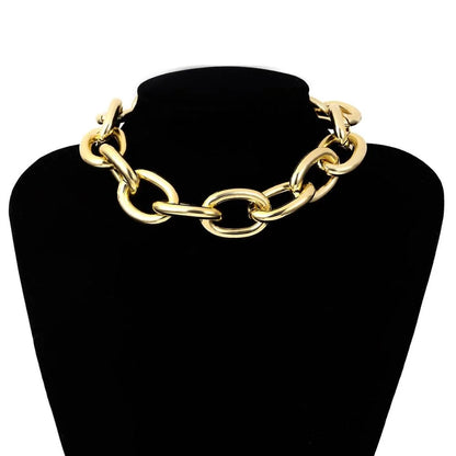 Chunky Chain Choker Necklace