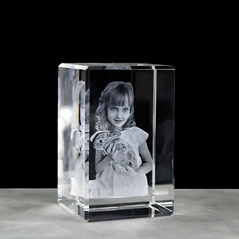 Personalized 3D Laser Engraved Crystal Photo Frame