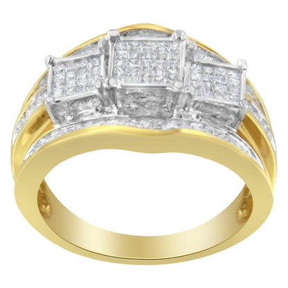 10KT Two-Toned Gold Diamond Ring (1 cttw, H-I Color, SI1-SI2 Clarity)