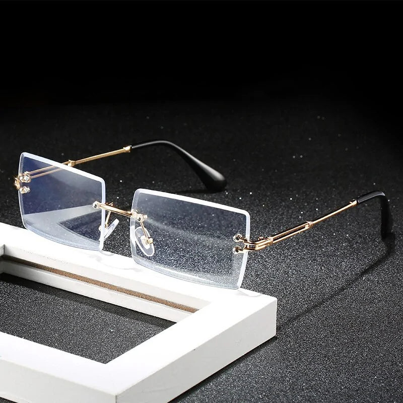 2020 Unisex Anti Blue Rays Computer Glasses: Rimless Blue Light Coating Eyewear