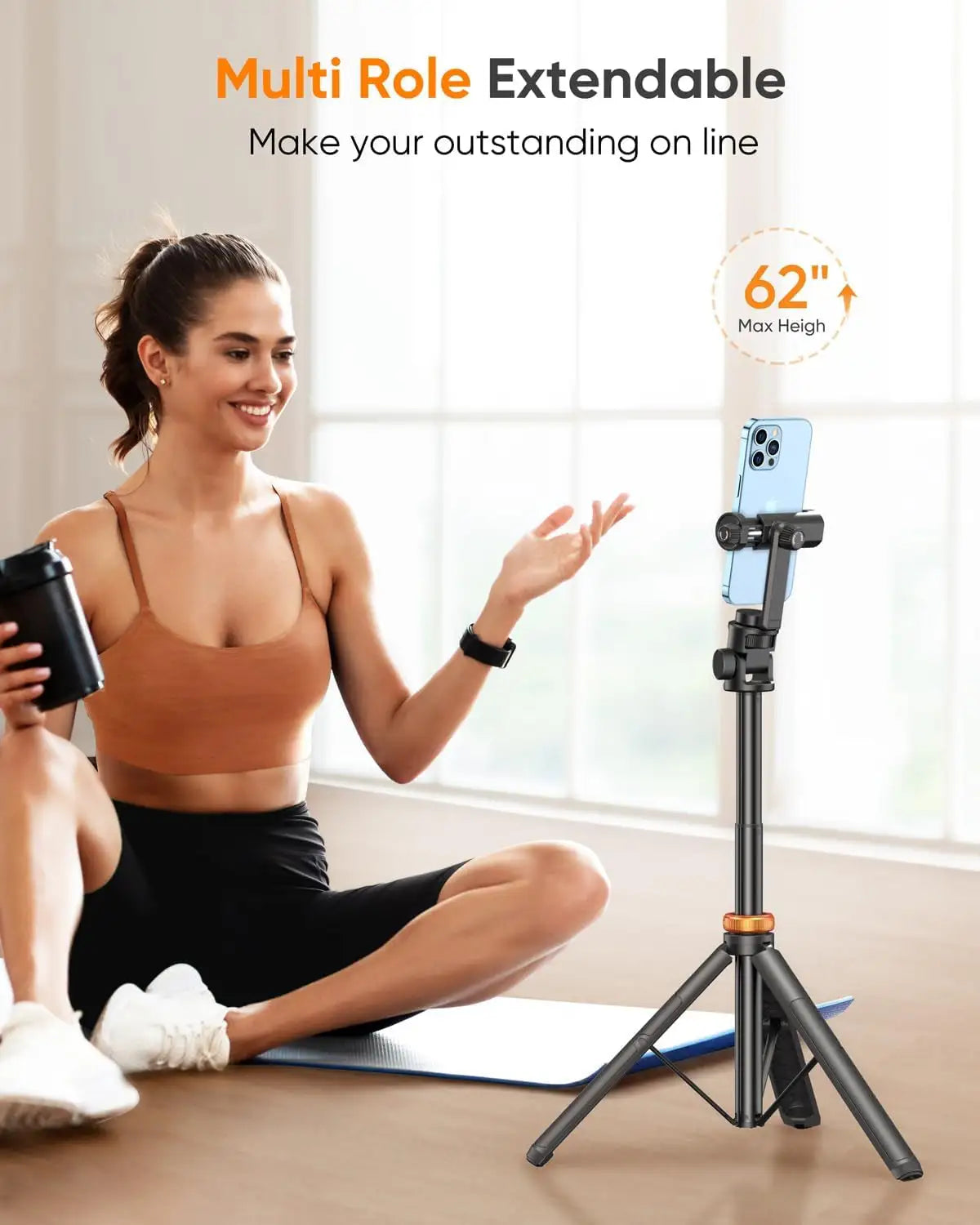 Phone Tripod with Remote for iPhone &amp; Android