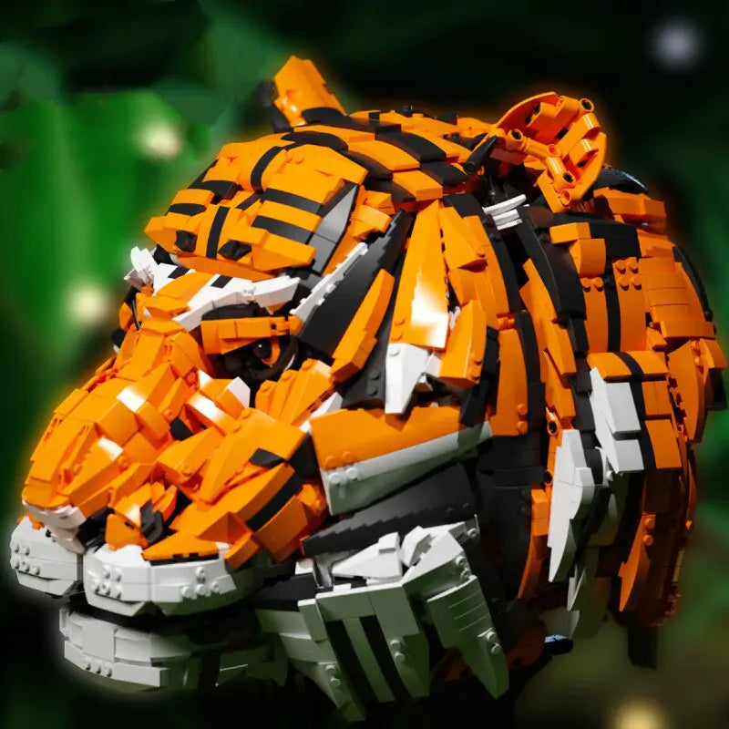 Tiger Head Building Blocks