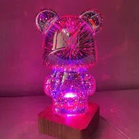 3D Fireworks Bear Lamp