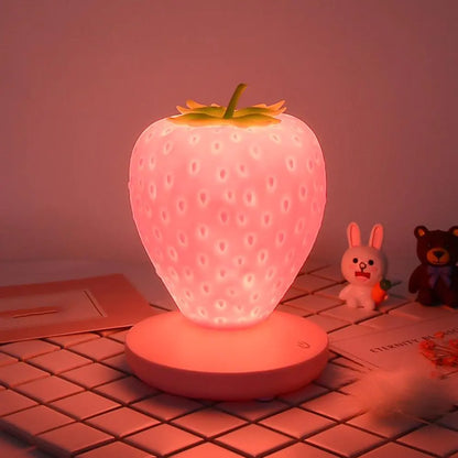 Cute LED Strawberry Lamp