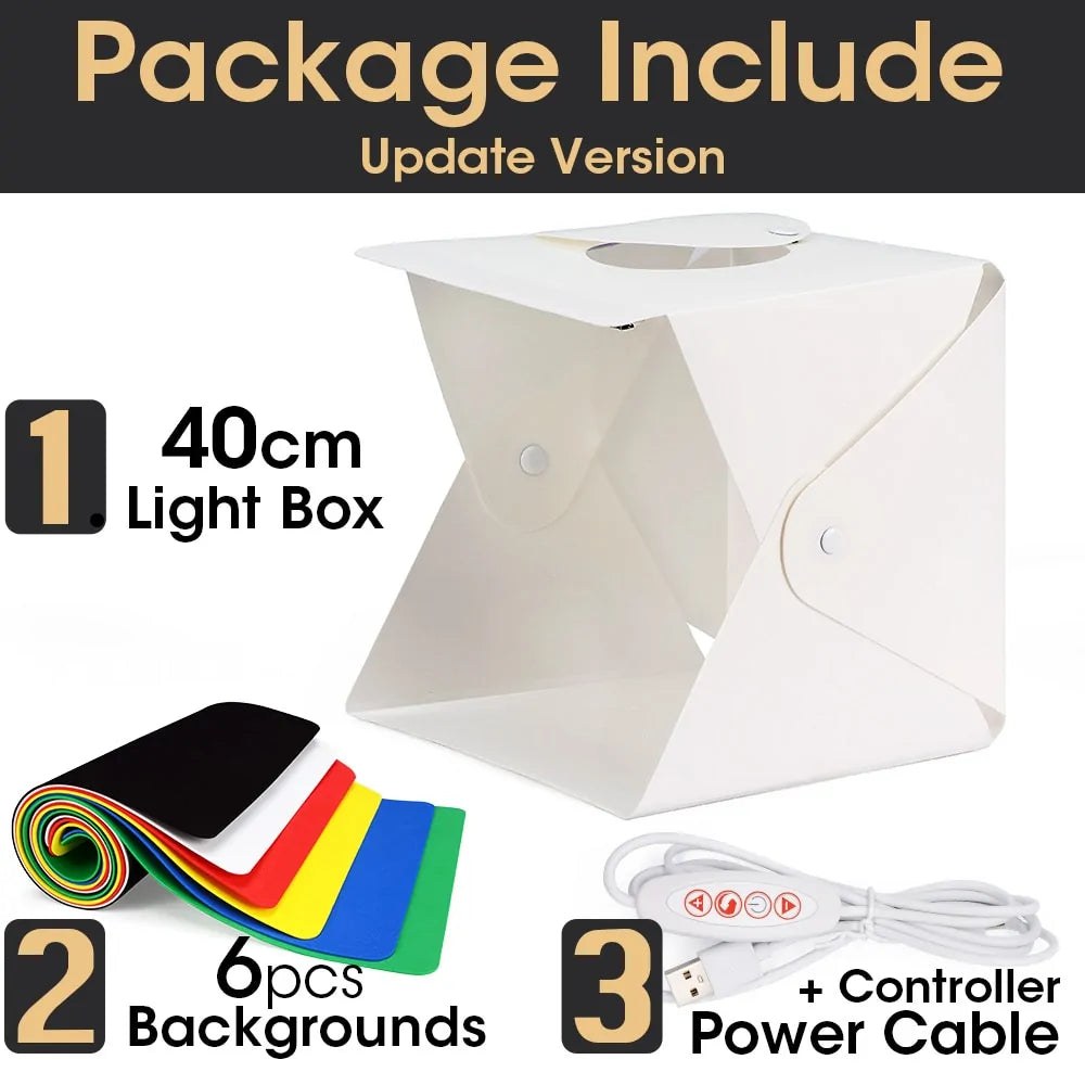 Portable Photography Photo Studio LED Light Box