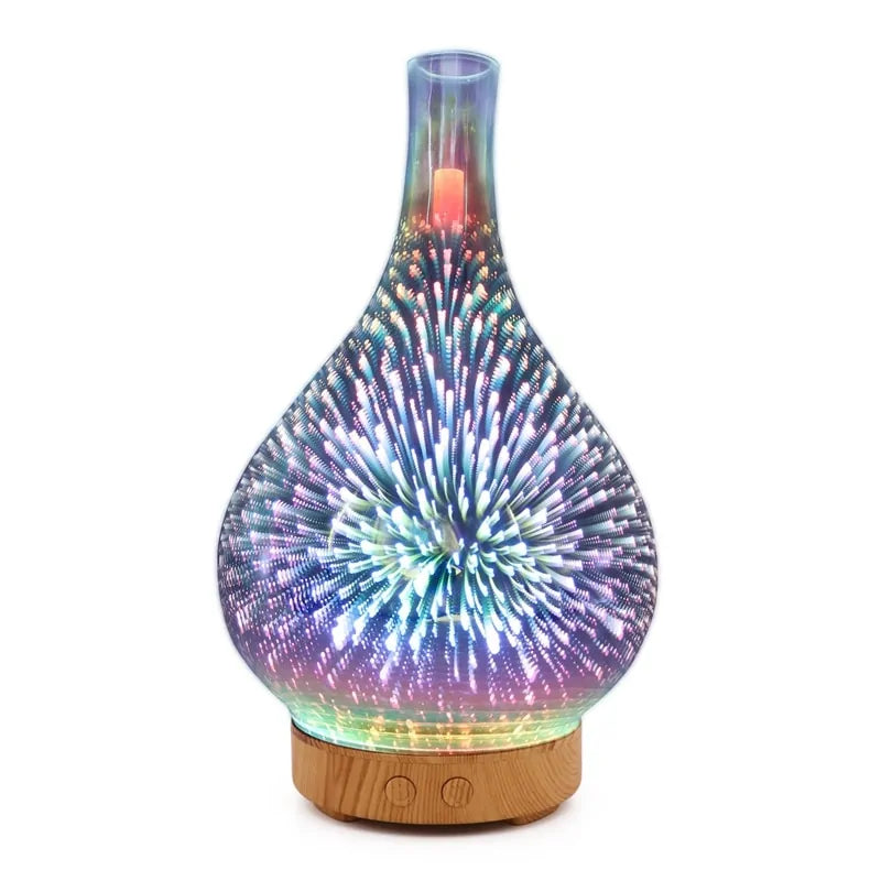 Firework Glass Humidifier Lamp