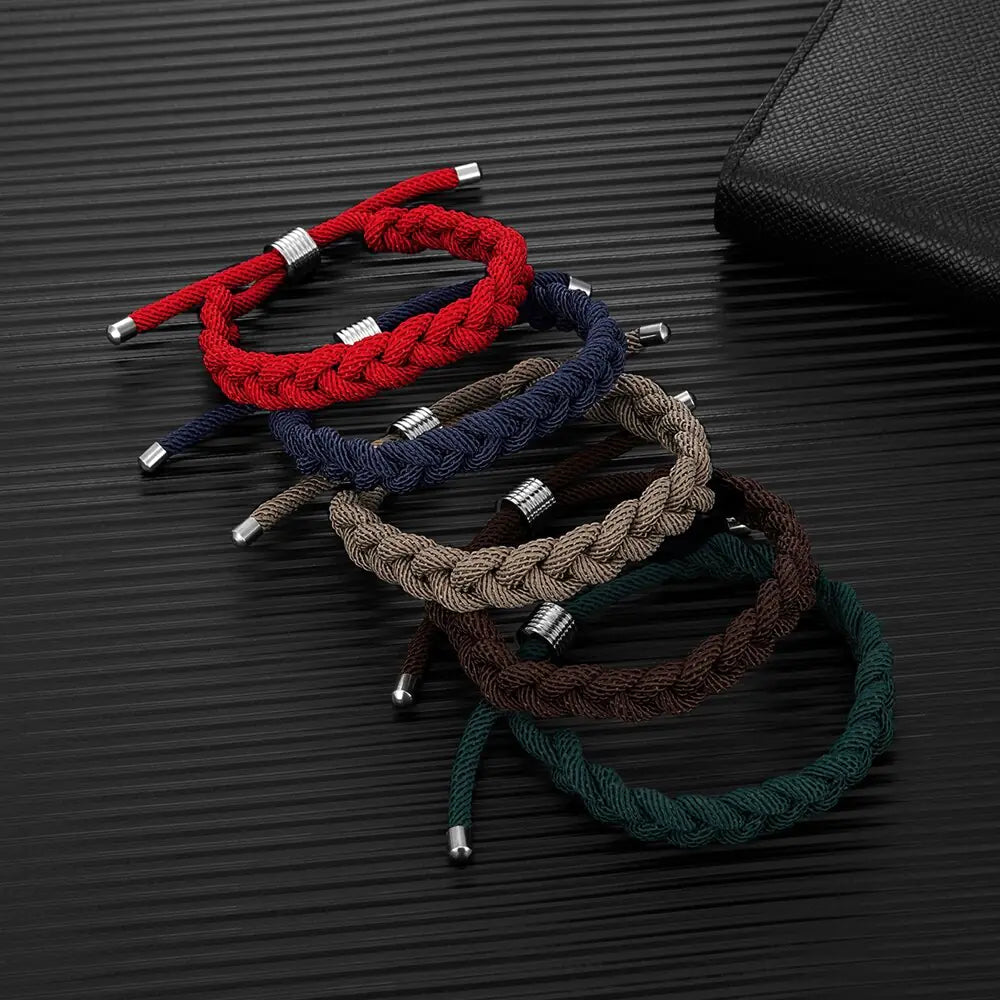 MKENDN Creative Design Shoelace Bracelet Adjustable Survival Bracelet