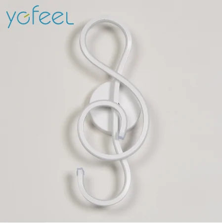 Treble Clef Wall Lamp