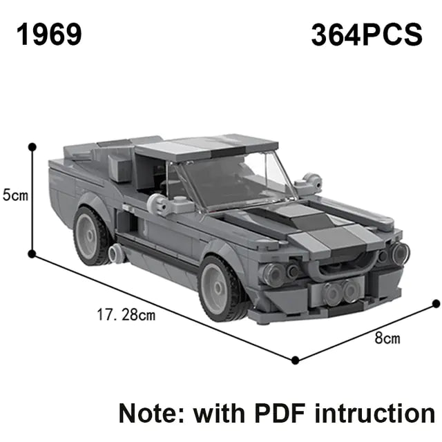 Ford Set Pickup Truck Building Blocks