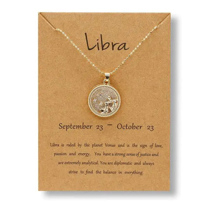 Gold Zodiac Sign Necklace