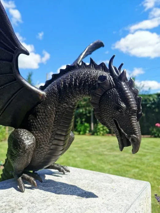 Bronze Fire-breathing Fountain Dragon Sculpture