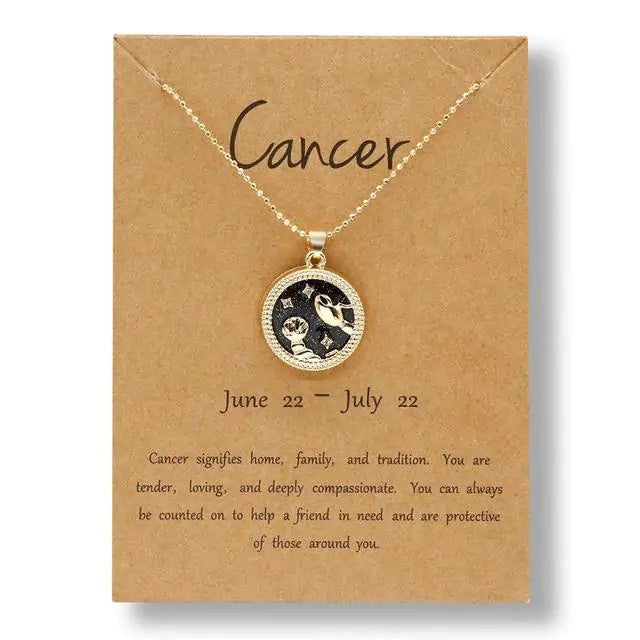 Gold Zodiac Sign Necklace