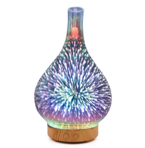 Firework Glass Humidifier Lamp