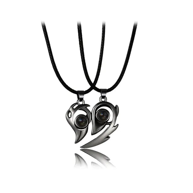 Magnetic Heart Couple Necklace