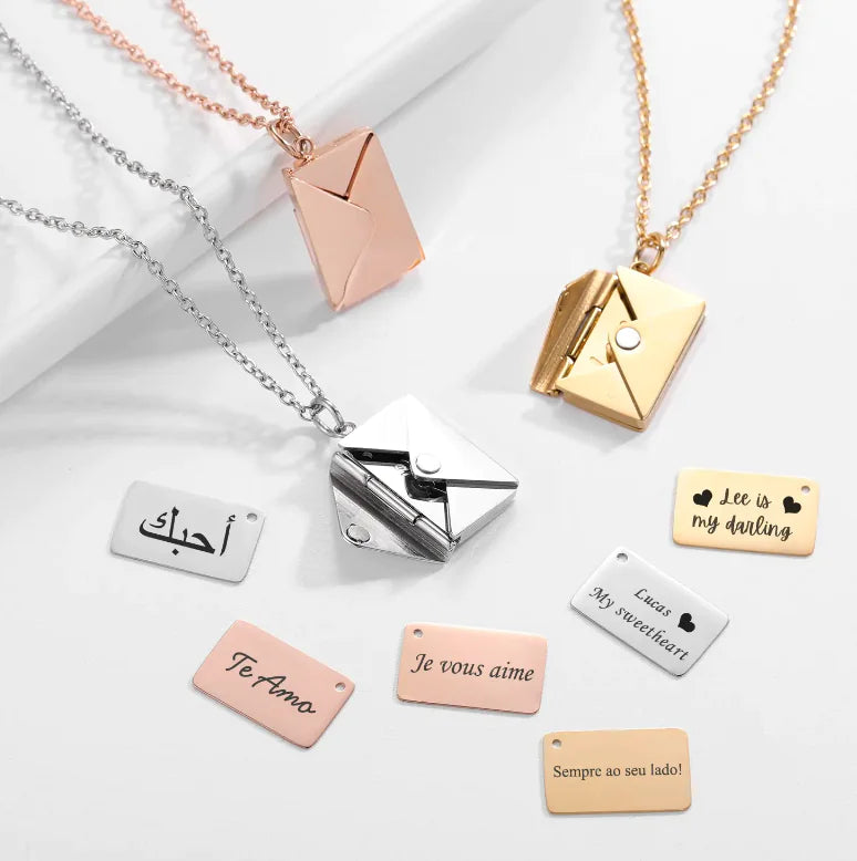 Envelope Memory Necklace