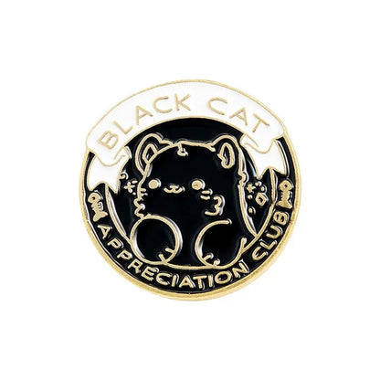 Cats Club Cat Badge Brooches