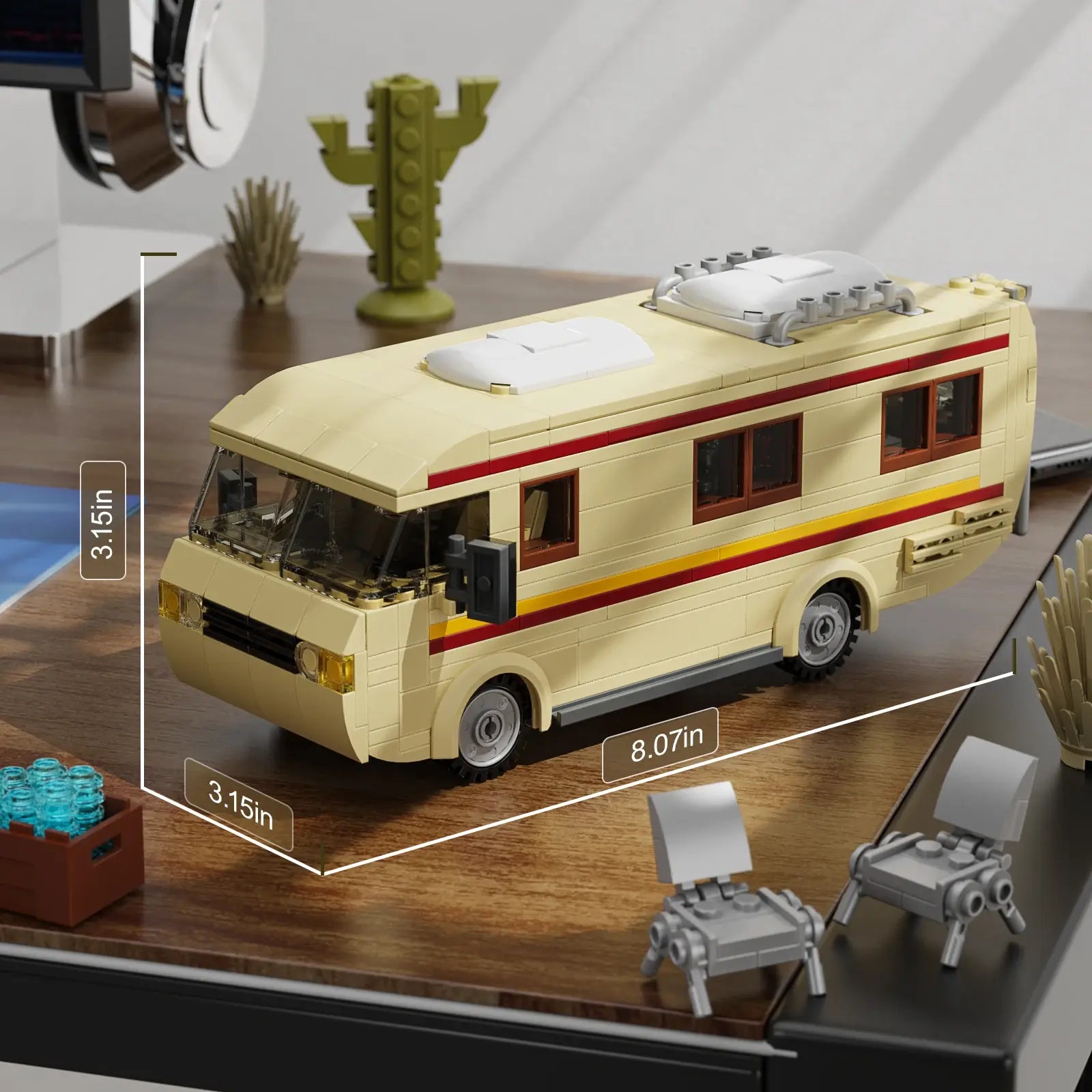 Cooking Lab RV Car Building Blocks Set