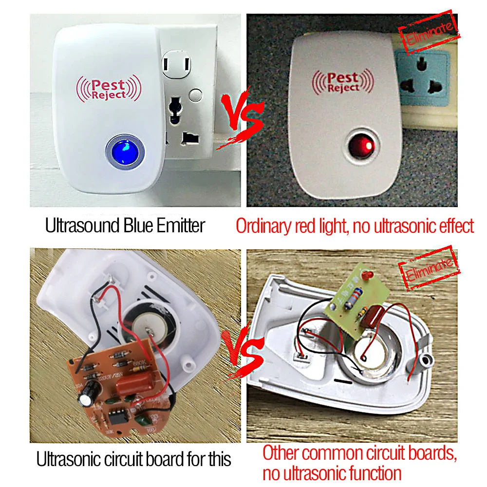 Ultrasonic Insect and Pest Repeller with Mosquito Killer Lamp