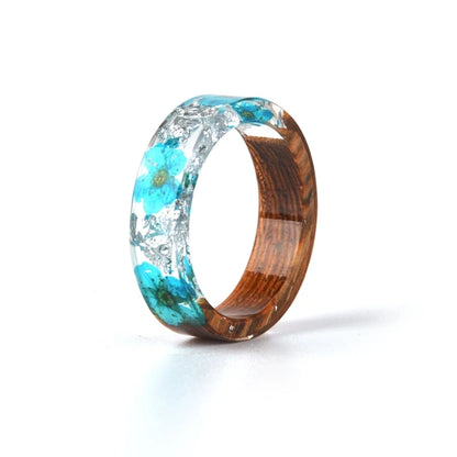 Wood Resin Transparent Ring