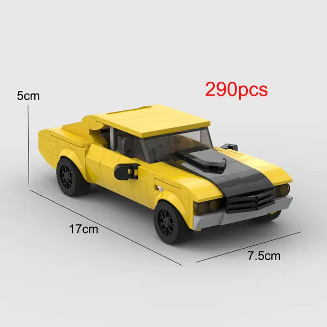 Building Blocks Camaro Z28 Sports Racing Car Model Bricks