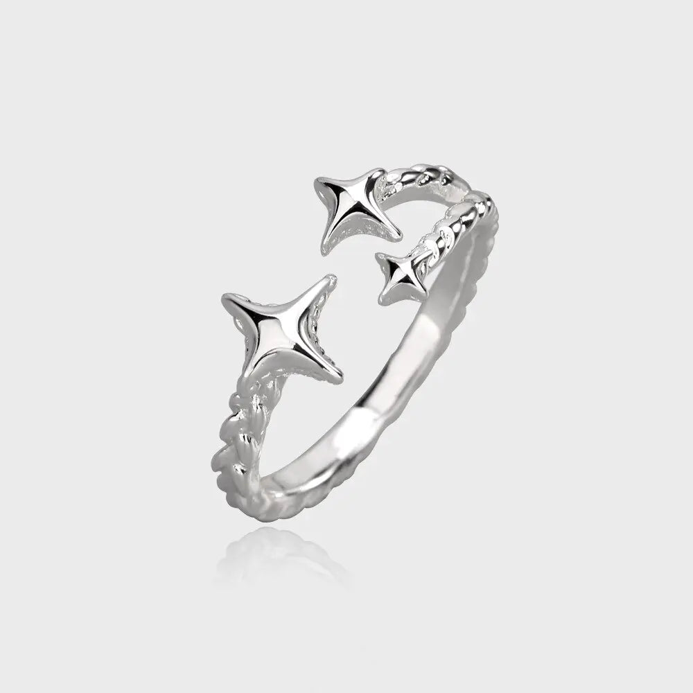 Irregular Star-Shaped Adjustable Ring