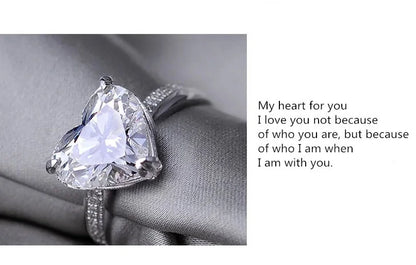 Heart Shaped Diamond Ring