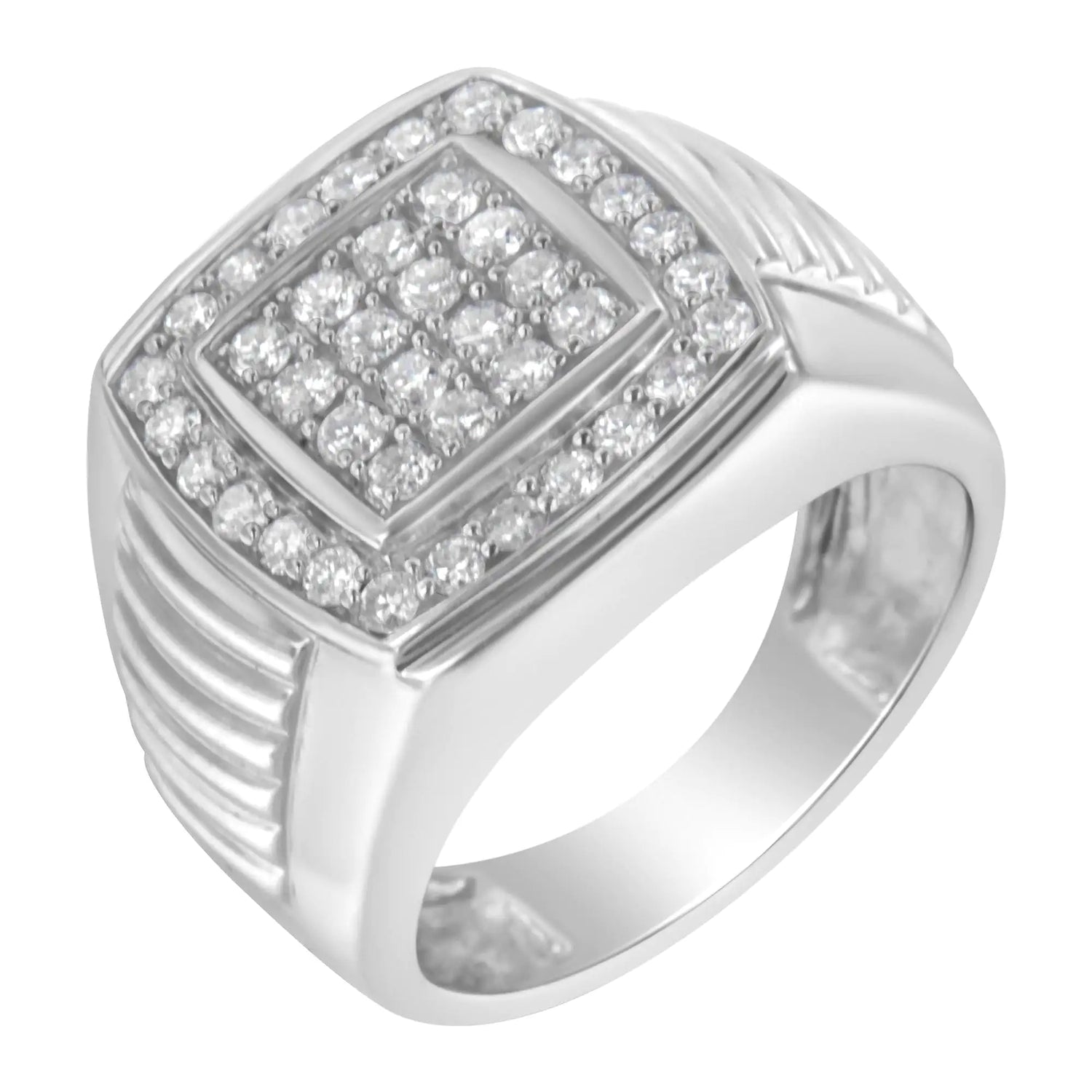 14K White Gold Men&