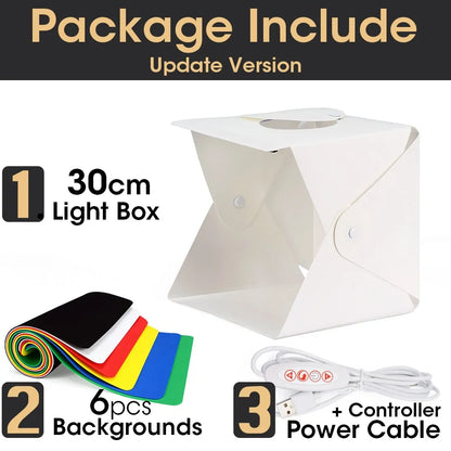 Portable Photography Photo Studio LED Light Box