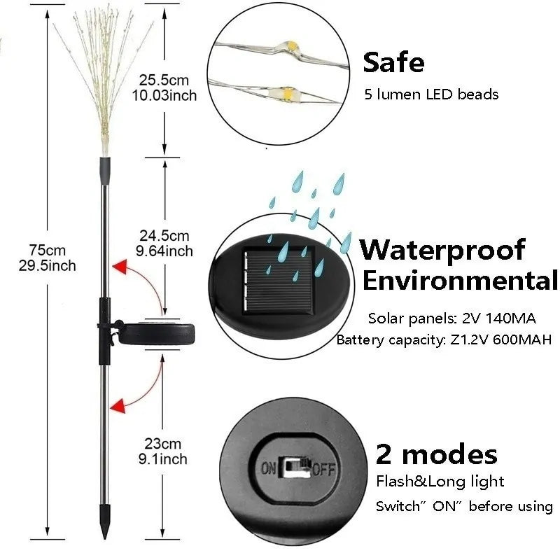 Solar LED Lights Outdoor Garden