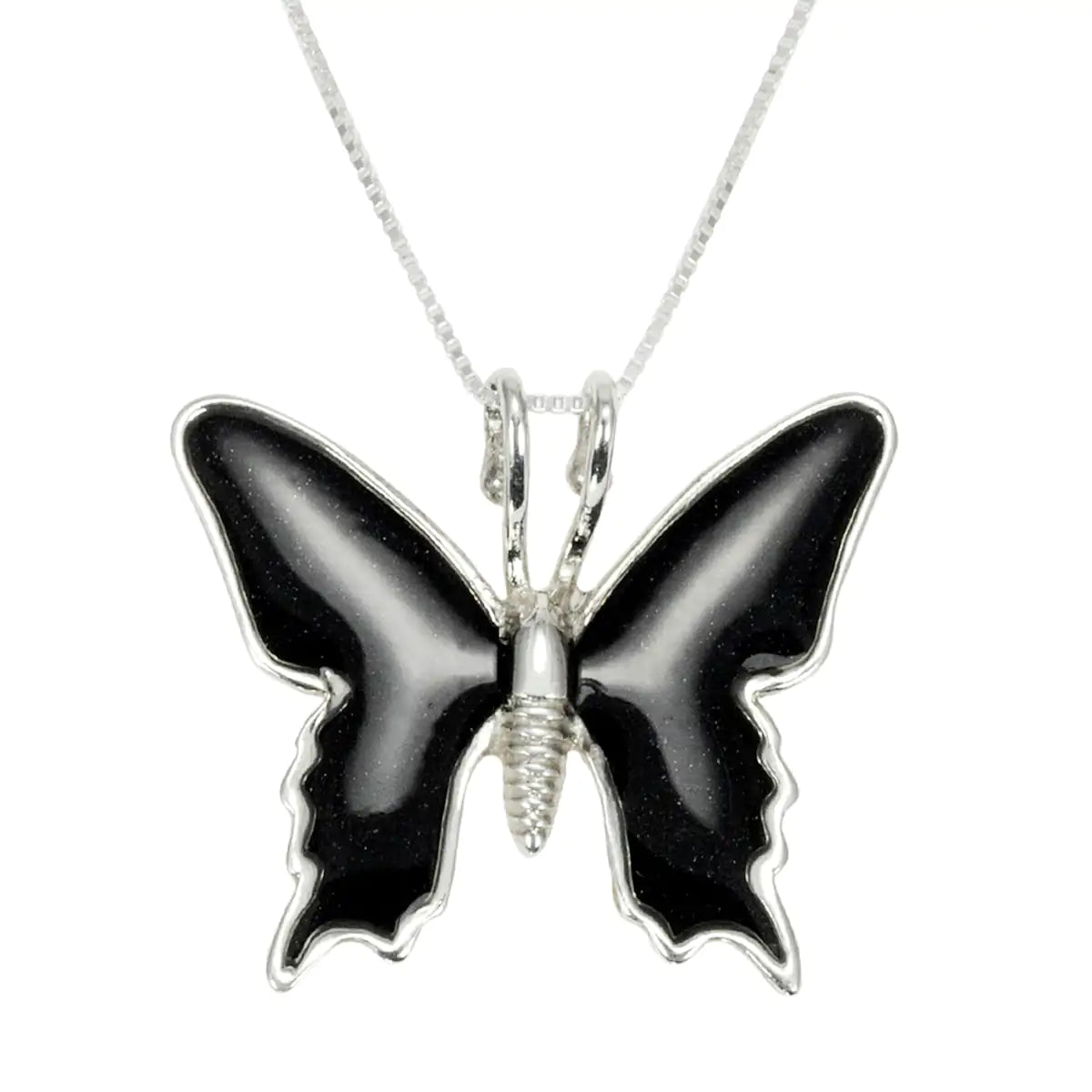 Silver Butterfly Necklace