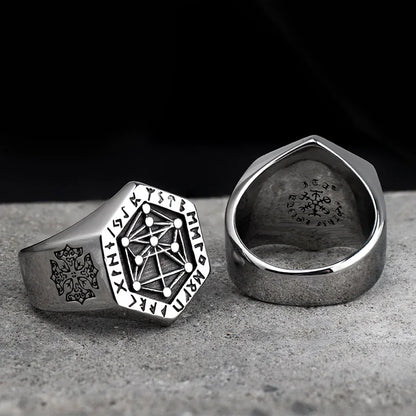 Nordic Viking Rune Stainless Steel Ring