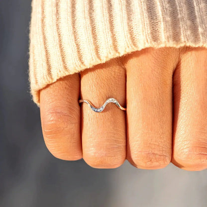 Minimalist Wave Ring