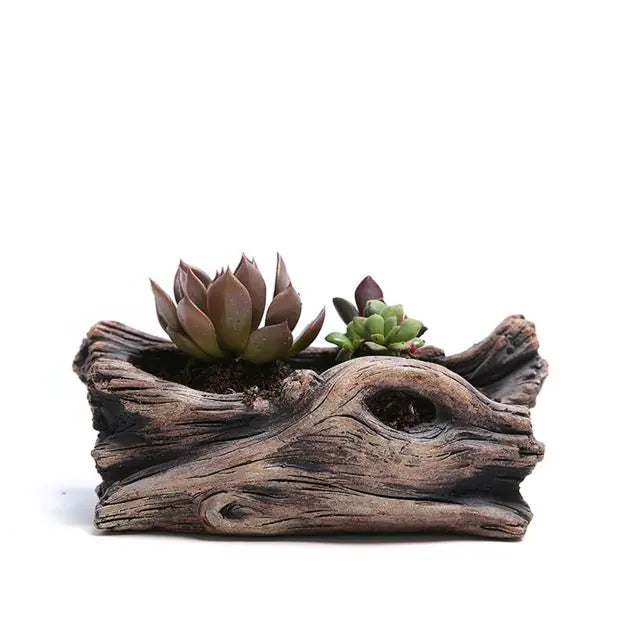 Tree-Shaped Resin Succulent Planter: Outdoor &amp; Indoor Garden Ornament