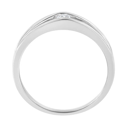 10K White Gold Diamond Promise Ring (1/10 Cttw, H-I Color, I1-I2 Clarity)