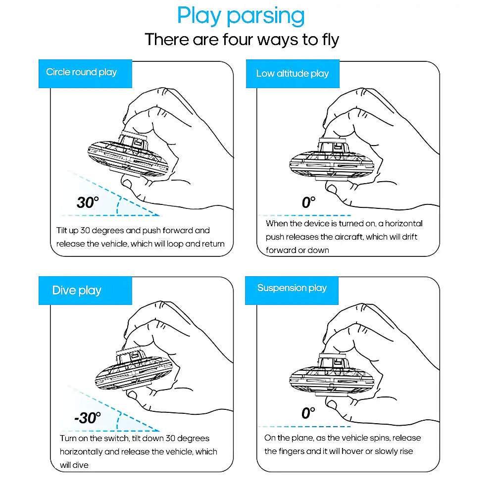 New Flying Spinner Drone: USB Charging Mini Interactive Toy